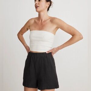 Madewell Easy Pull-On Shorts in Lightspun  | Size S